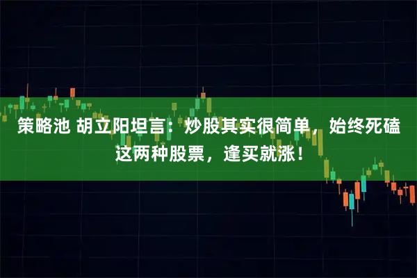 策略池 胡立阳坦言：炒股其实很简单，始终死磕这两种股票，逢买就涨！
